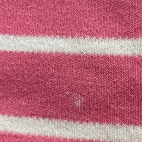 White Stag Crew Neck Tee Shirt Pink White Stripes Measurements Included - Picture 6 of 12